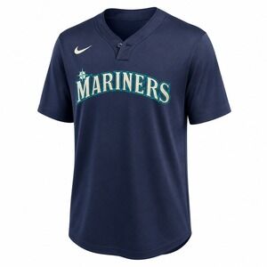Nike Seattle Mariners Jersey Mens Small Navy Blue Good MLB N383-44B Baseball